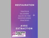 75015 PARIS - Restaurant 50 couverts, avec extraction - Fort flux de passage -