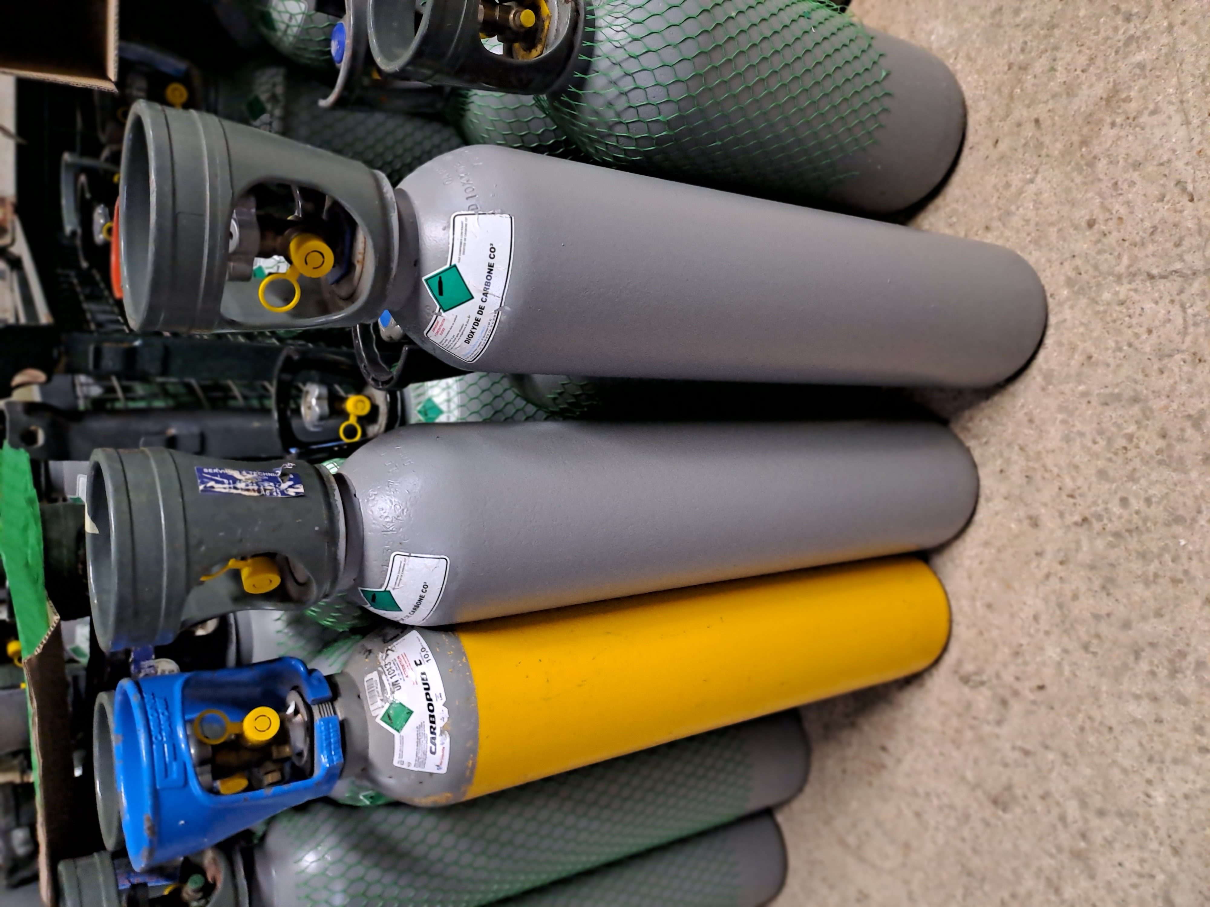 bouteilles Co2 pour bars et brasseries