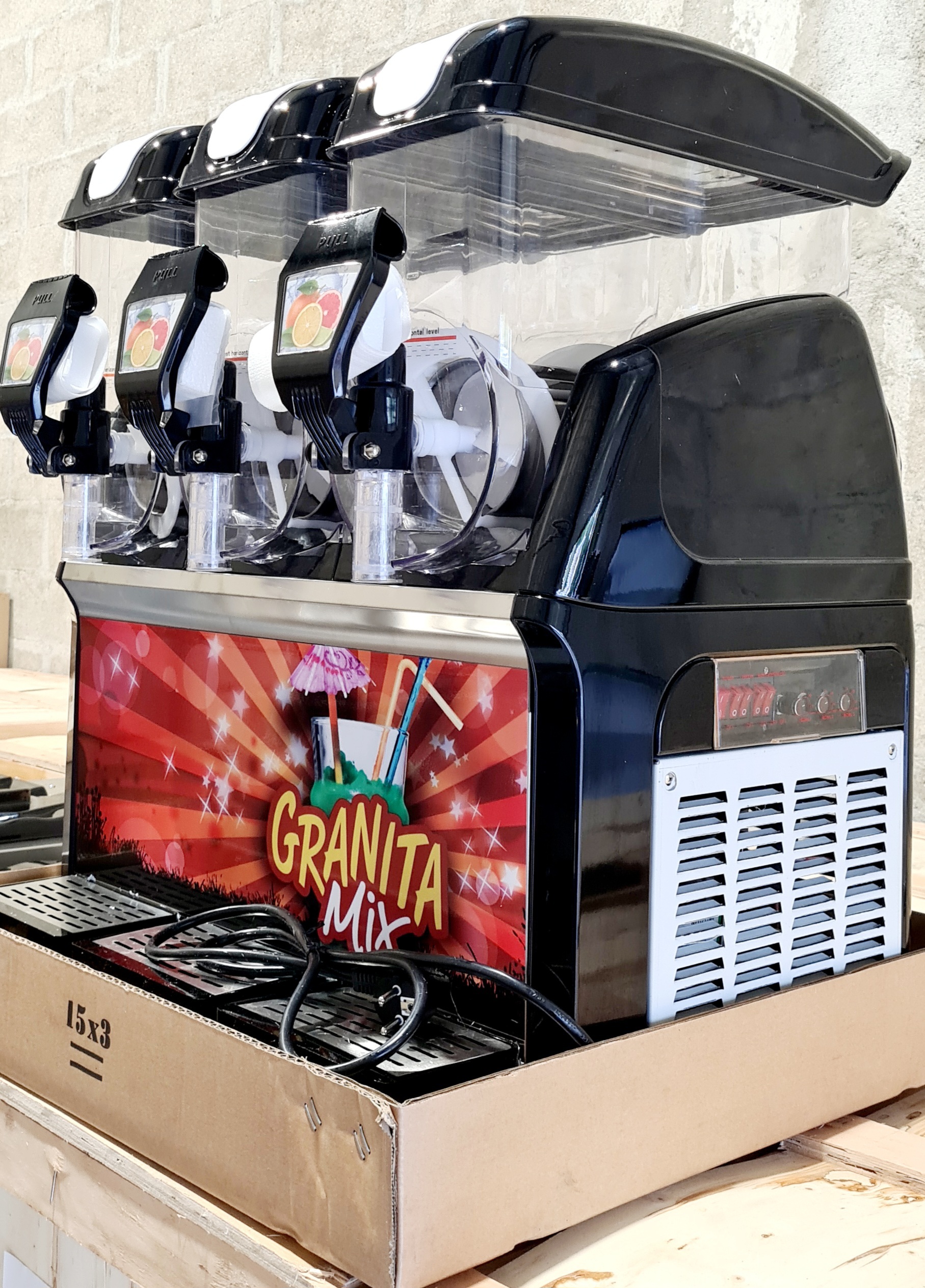 GRANITA 3X15L LED NEUVE GARANTIE EMBALLÉ