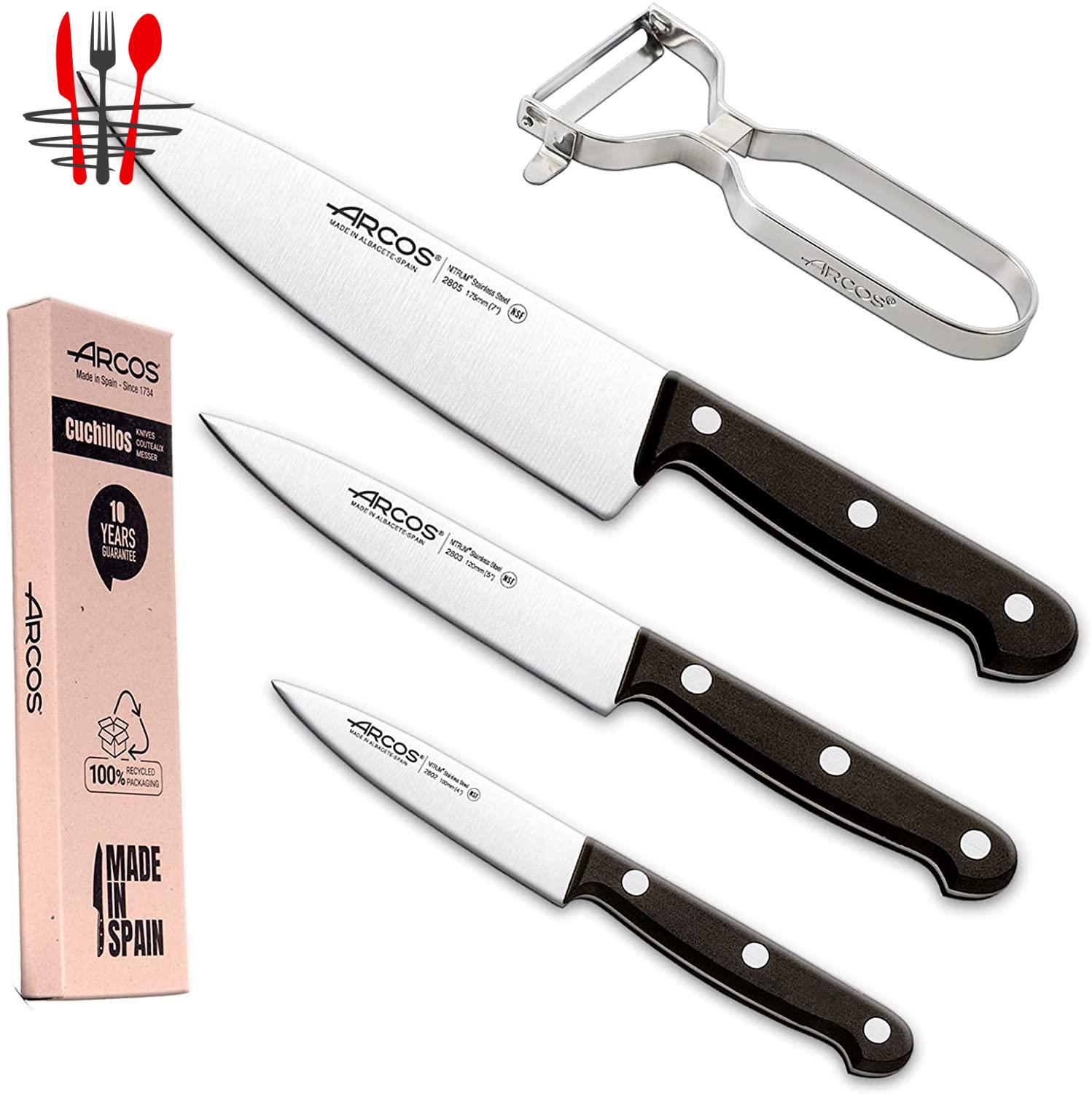 A vendre Arcos Jeu de couteaux de cuisine professionnels