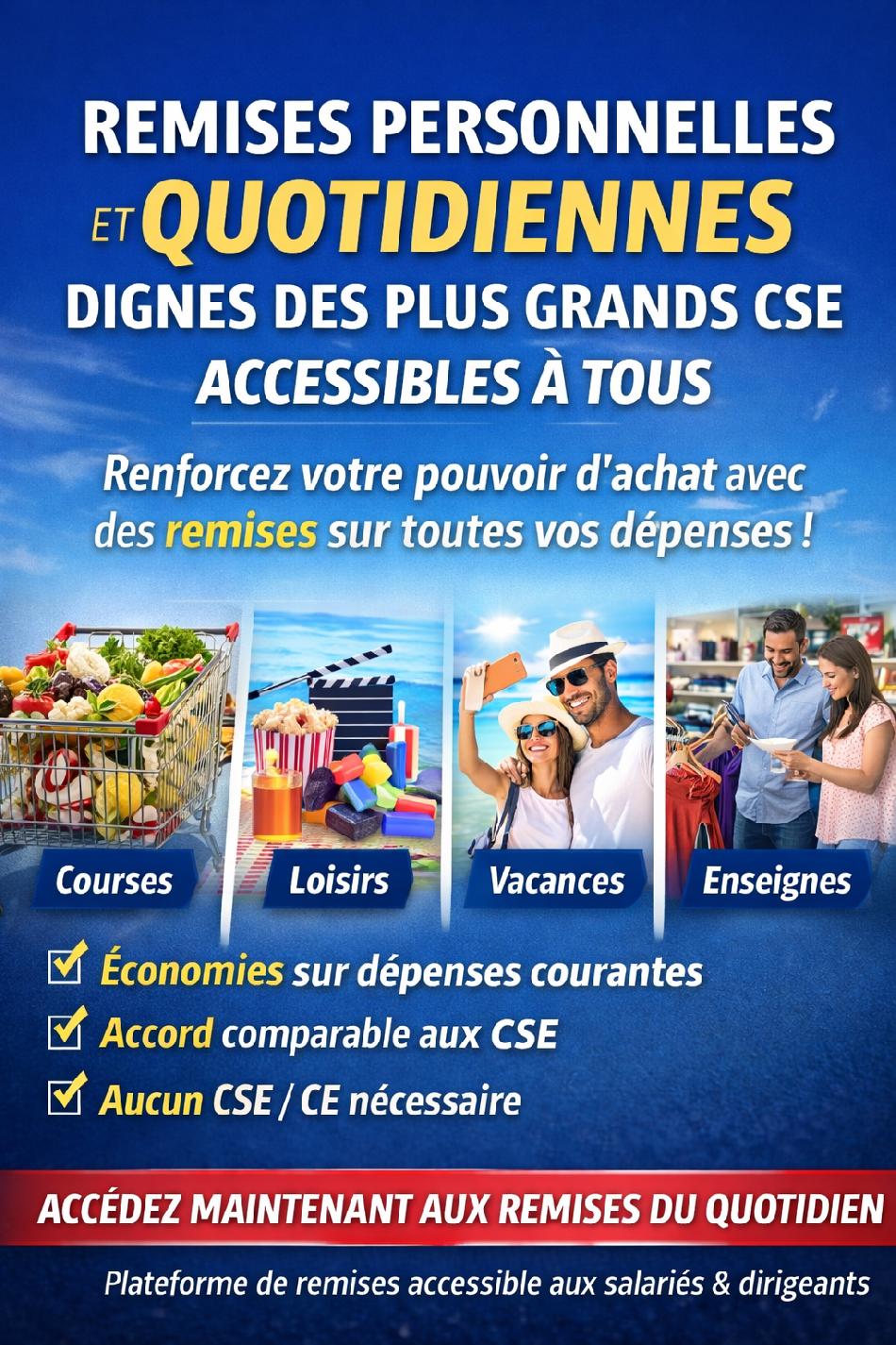 Remises quotidiennes dignes d’un grand CE | Entreprises